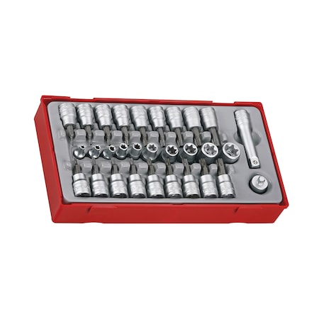 Teng Tools TTTX30 - 3/8" Drive 30 Piece TX / TPX / TXE Socket Set TTTX30